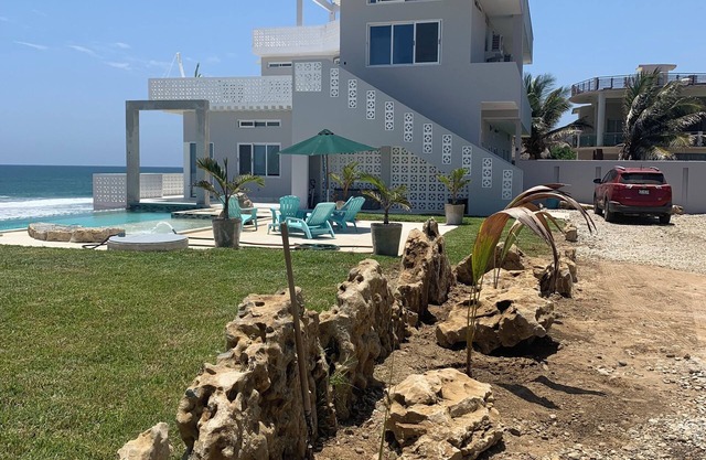 Beach front on Agua Blanca beach.