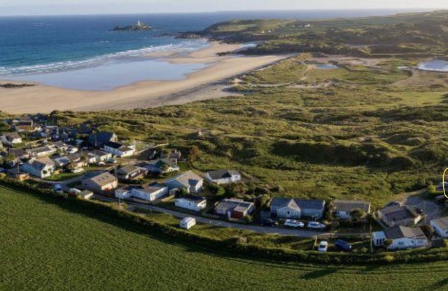 Beach house by the dunes in Gwithian, Cornwall