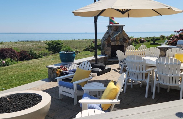 Beach house home with private beach in CT.