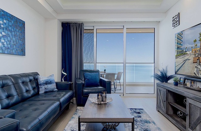 Beachfront 1-bedroom luxury condo at Encantame Towers by the Sea of Cortez.