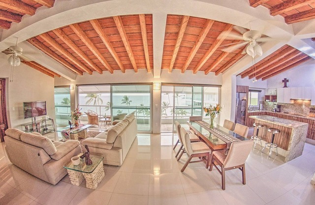 Beachfront 2BR Penthouse w/ Ocean Views & Pool