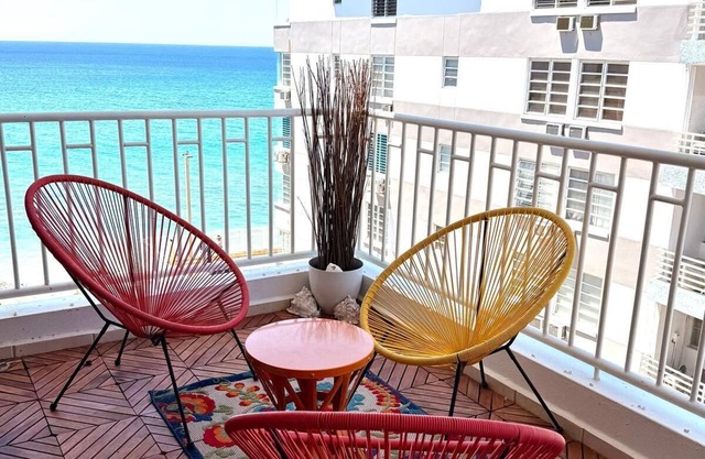Beachfront and Spacious 2-bedroom condo in lovely Rincón with WiFi, AC