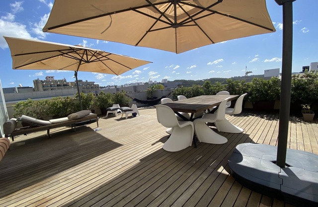 Apartment am Strand mit Dachterrasse