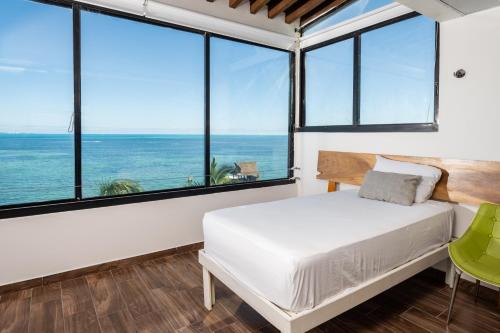 Beachfront con magnífica vista