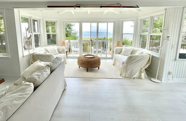 Beachfront North Fork Escape on Nassau Point, rare August availability
