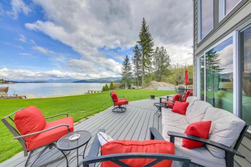 Beachfront Sagle Retreat with Boat Dock and Lift