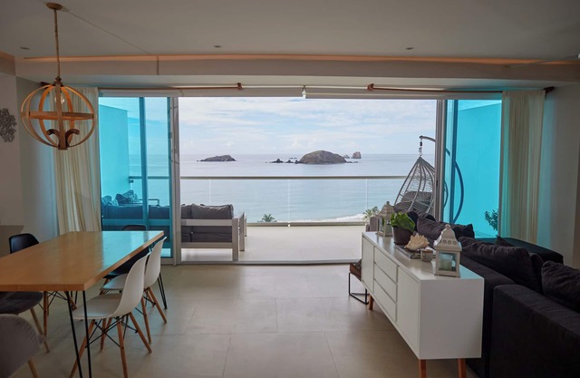 Strand vorne! SPECTACULAR 4-ZIMMER-WOHNUNG IN HALBINSEL-RESIDENCES IXTAPA