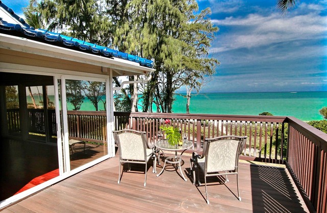 Monatliche Miete direkt am Strand! Whirlpool! White Sand & Sandy Bottom Bay für 8-18 Personen