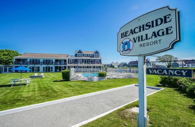 Beachside Village studio right on the beach with 180 views of Vineyard Sound