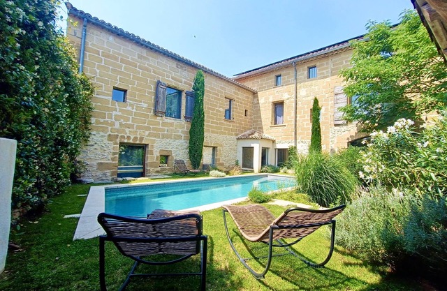 Uzès, großes mas, Design, Charme und Komfort, gesicherter Pool 12 m