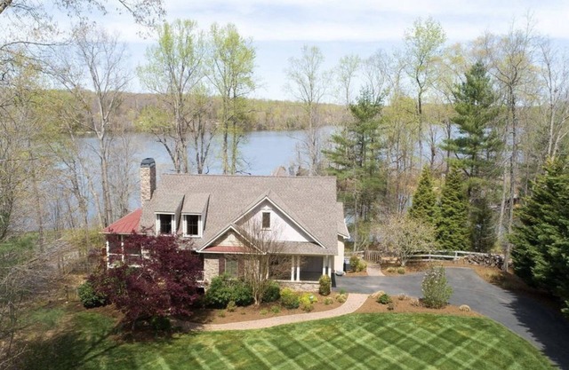 Beautiful waterfront lake house with private dock and State Park views