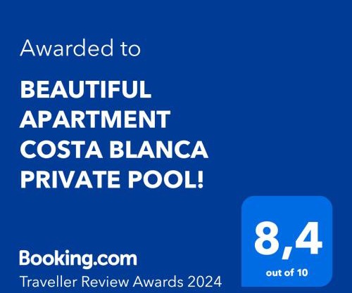 BEAUTIFUL APARTMENT COSTA BLANCA PRIVATE POOL!