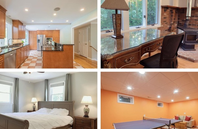 Beautiful clean Bright Quiet 4BDR 3 Bath house 1min to route 9 big yard