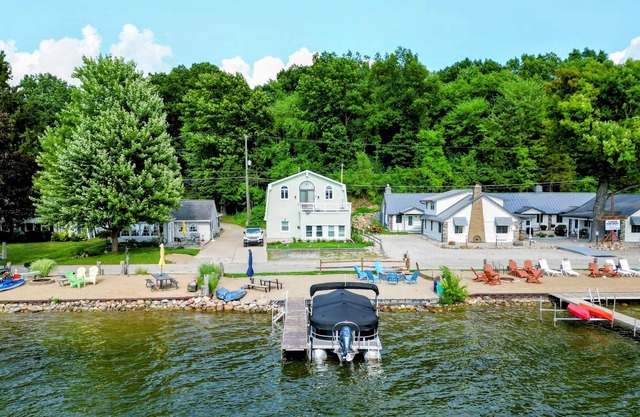 Beautiful Evans Lakefront Getaway: Private Beach, Sleeps 10!