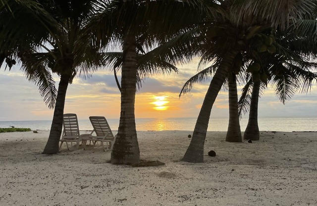 Beautiful home w/ private white sand beach on the Caribbean; a/c in every room!