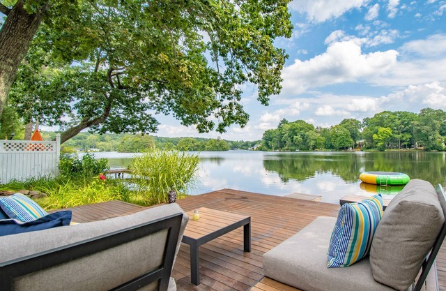 Beautiful lake front home. Amazing view!