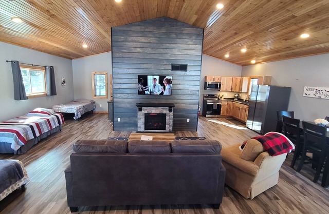 Beautiful lake home at a private camp