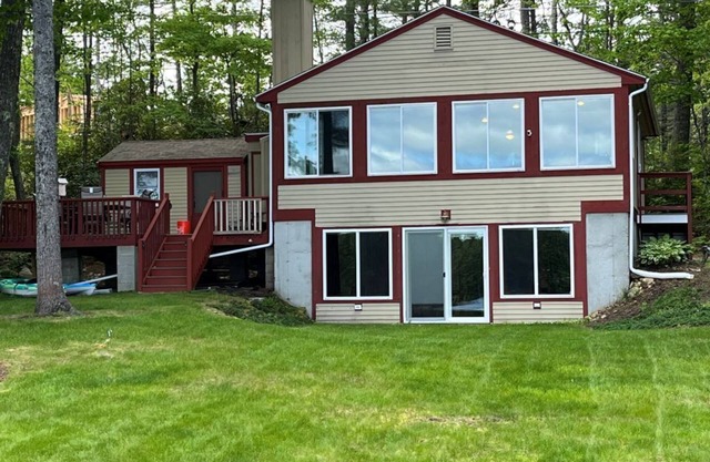 Beautiful lake house on Upper Mousam Lake, in Shapleigh, ME by Hubbard's Cove.