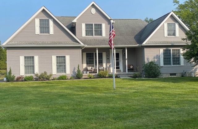 Beautiful lake view luxury home nestled in the vineyards of North East Pa.