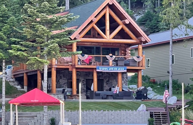 Beautiful Log Cabin Getaway on Pend Orielle w/ Private Dock, Hot Tub, Firepit