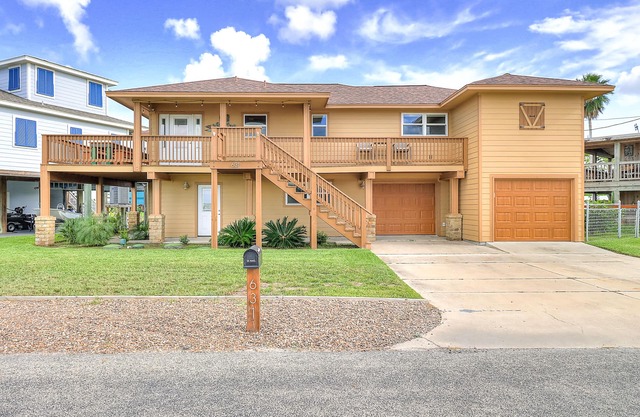 Beautiful oceanfront home with dock, central AC, & washer/dryer