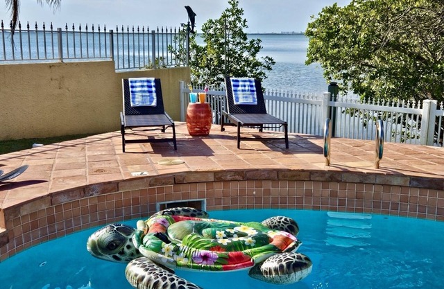 Beautiful River Front Home - Private Pool - Walk to Beach-Kayaks