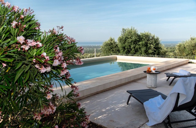 Panoramatischer Trullo mit Pool, 10 Minuten vom Meer entfernt, für 6 Personen