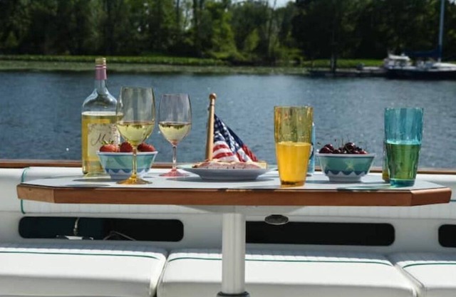 Beautiful Yacht on Catskill Creek
