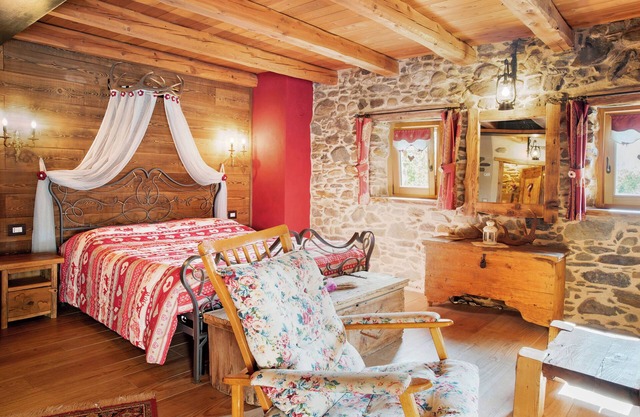 Pension 'Cuore Selvatico' mit Bergblick, privater Terrasse und eigenem Garten