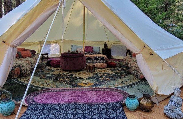 Bell Tent at Living Springs Resort Mt. Lassen