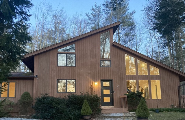 Berkshire Foothills Summer Lake & Winter Snow House
