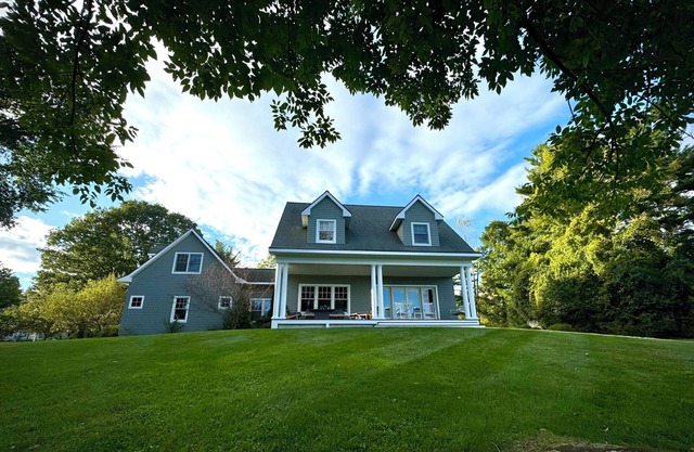 Contemporary 3-bedroom home with views, fireplace & close to Butternut Ski area