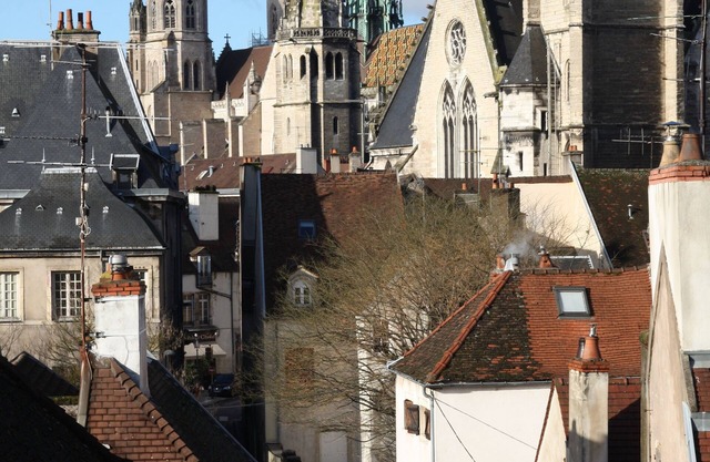 Beste Aussicht in Dijon. Großes Apartment mit 2 Schlafzimmern.
