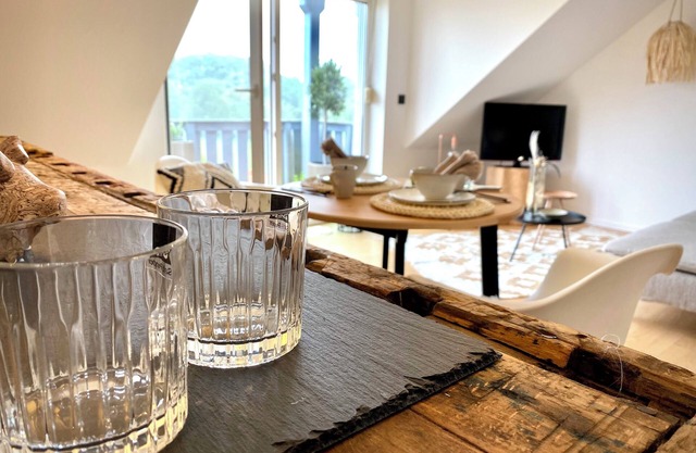 BioLoft am See und Fernblick. Gemütliche Ferienwohnung im obersten Stockwerk