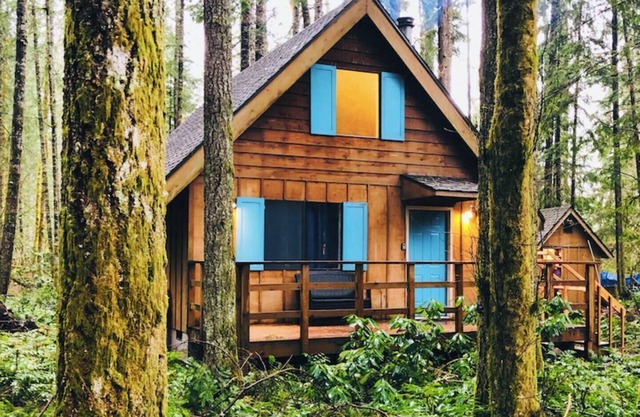 🏔 Blue Ox Basecamp Cabin: WiFi, Hot tub, Fireplace by Mt Rainier National Park