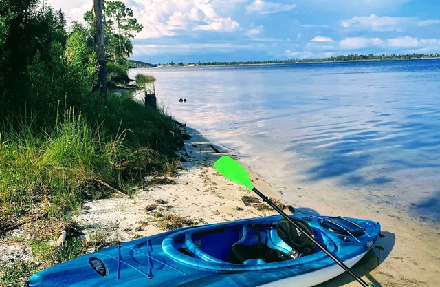 Boat dock with slips, amazing views with water access on East St. Andrews Bay
