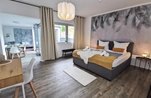 BohnApartments - Town House am Stadtpark - Terrasse - Parkplätze - WLAN