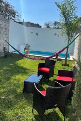 Bonita casa nueva con alberca climatizada y aire acondicionado en Oaxtepec Morelos