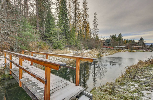 Bonners Ferry Cabin w/ Wraparound Deck & Views!