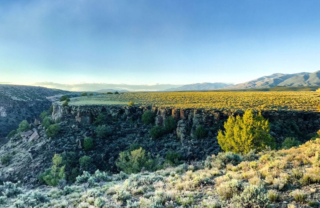 Bordering the Rio Grande Del Norte National Monument is a home on the Mesa