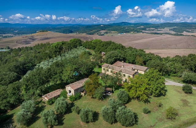 Borgo Kastelruth - Poolvilla 9 BDRS im Tal von Orcia - Blick auf Montalcino