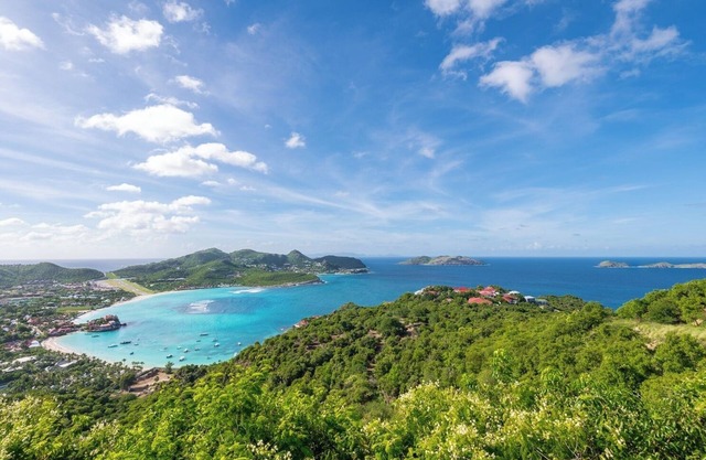 Brand new boutique villa in les Hauts de Saint Jean with stunning Eden Rock view