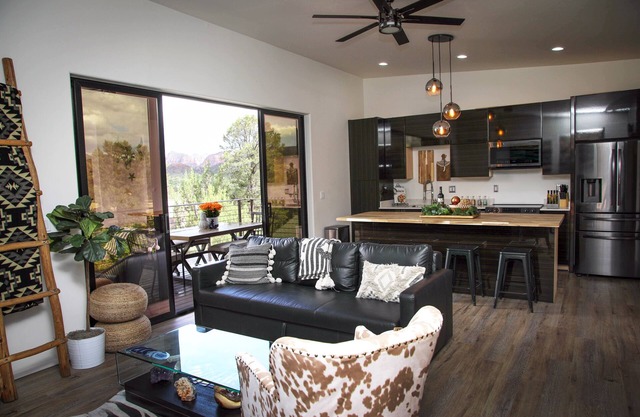 Brand new home with stunning views close to hiking trails, restaurants and more.