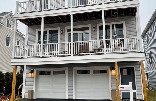 Brand new house with water views just steps from beach!