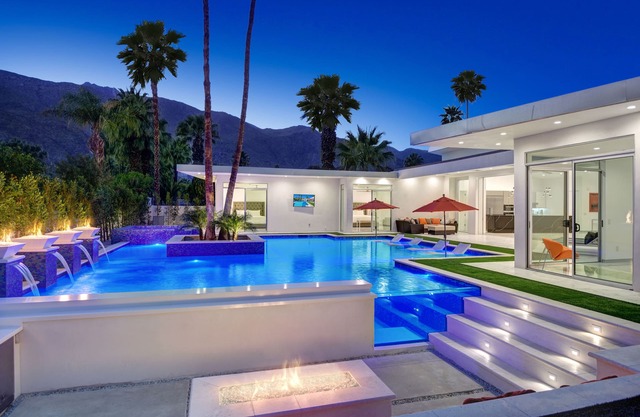 Brandneuer Palm Springs Luxus Dream Resort Pool, 5 BE 5. 5 BA, zu Fuß in die Innenstadt von PS