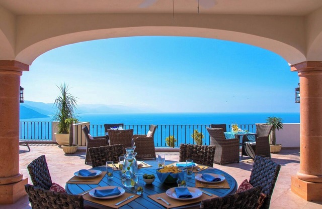 Breathtaking Views of South Coast Puerto Vallarta, Hillside in Upper Concha's Chinas