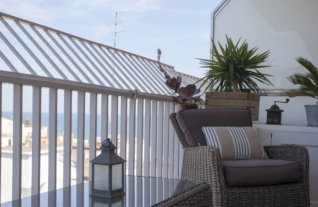 helle Wohnung mit Meerblick, im Zentrum von Sant Pol de Mar