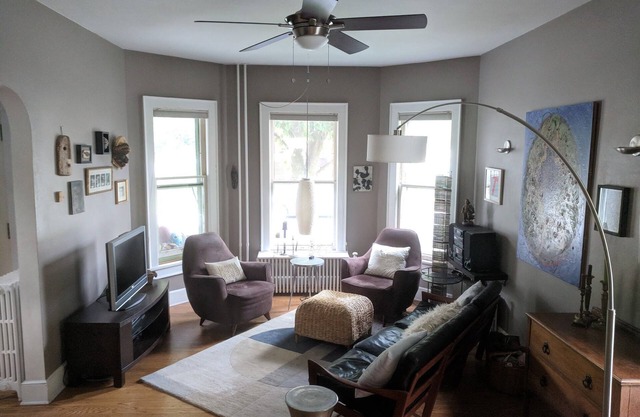 Bright art filled home close to Cornell University