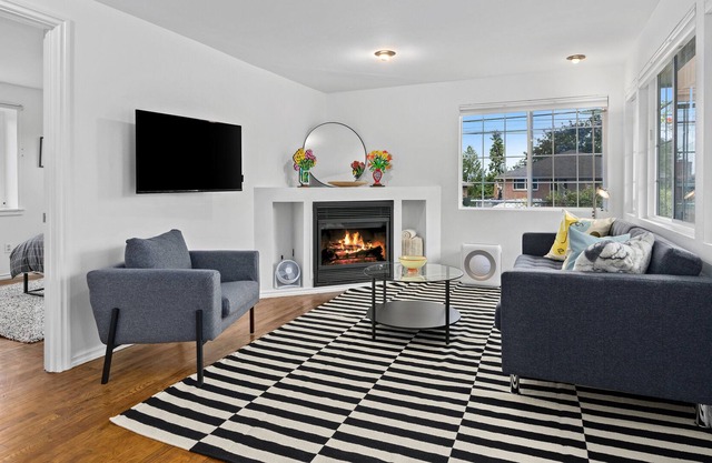 Bright Cottage w/Parking, Large Yard, Light Rail Access