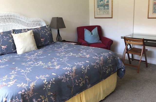 Bright garden level suite